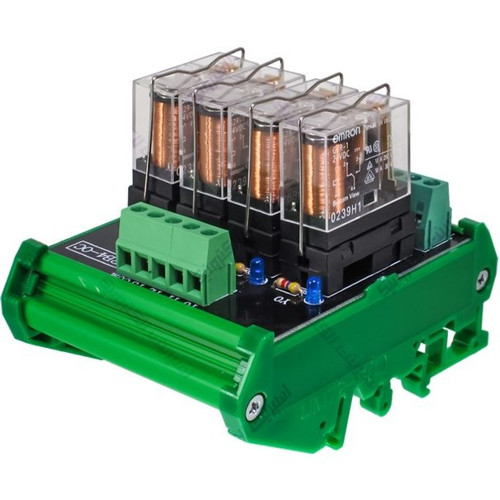 کارت رله برد 4 کاناله 10 امپر 24 ولت امرون