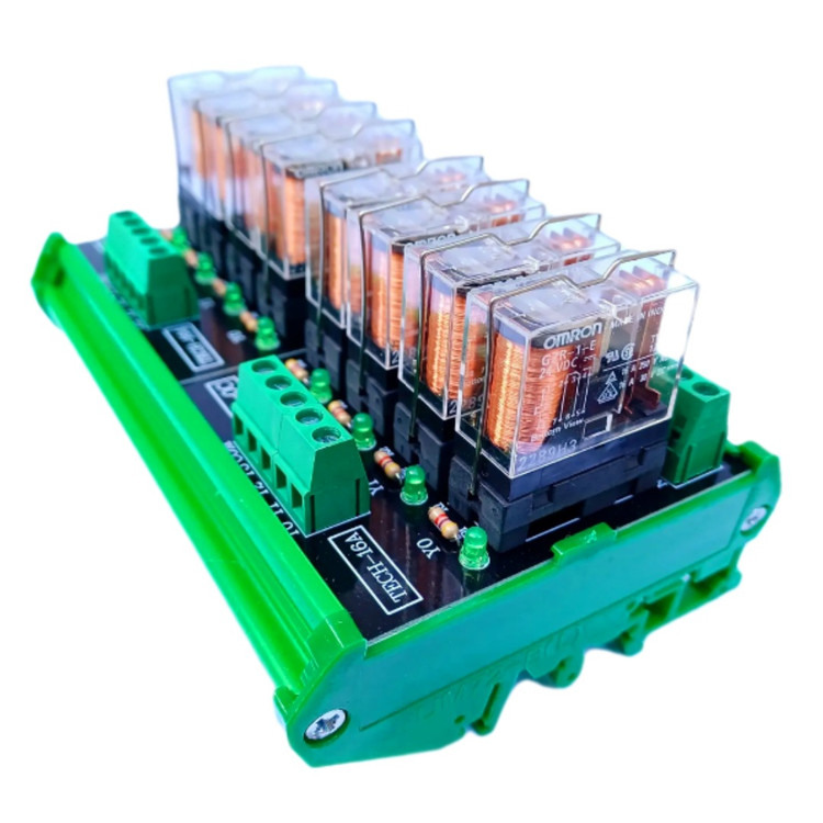 کارت رله برد ۱۶ امپر ۲۴ ولت ۸ کانال