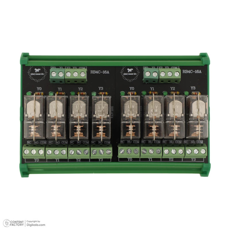 کارت رله برد ۸ کانال ۱۶ امپر امرون ۲۴ ولت