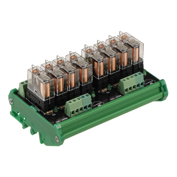 خرید انلاین کارت رله برد ۸ کانال امرون ۲۴ ولت ۱۶ امپر