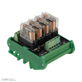 کارت رله برد ۴ کانال ۱۶ امپر ۲۴ ولت امرون تک کنتاکت