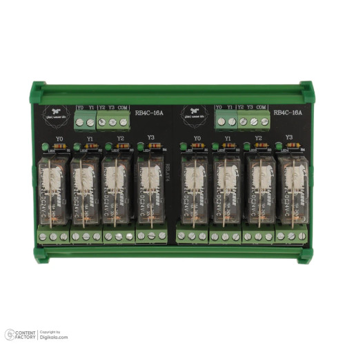 کارت رله ۸ تایی هلی شان ۲۴ ولت ۱۶ امپر