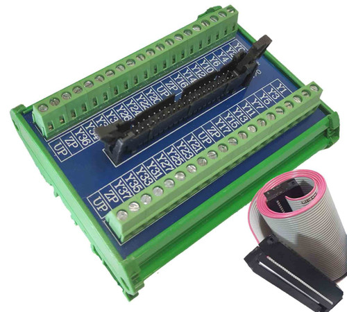 ترمینال برد ۳۲ sn خروجی فلت نری ۴۰ پین همراه با کابل رابط مادگی ۴۰ پین نیم متری