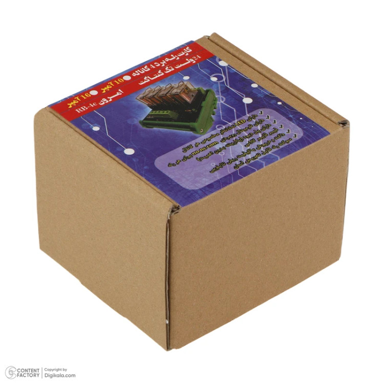 کارت رله برد ۴ کانال ۱۲ امپر ۲۴ ولت امرون تک کنتاکت