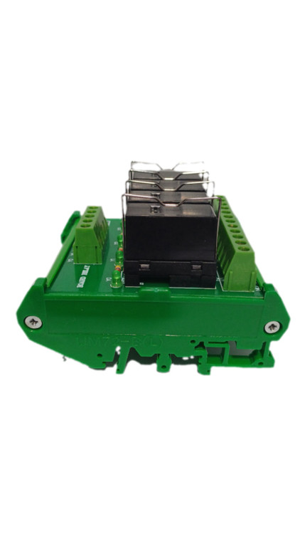 کارت رله برد ۴ کانال امرون مشکی ۱۲ امپر ۲۴ ولت