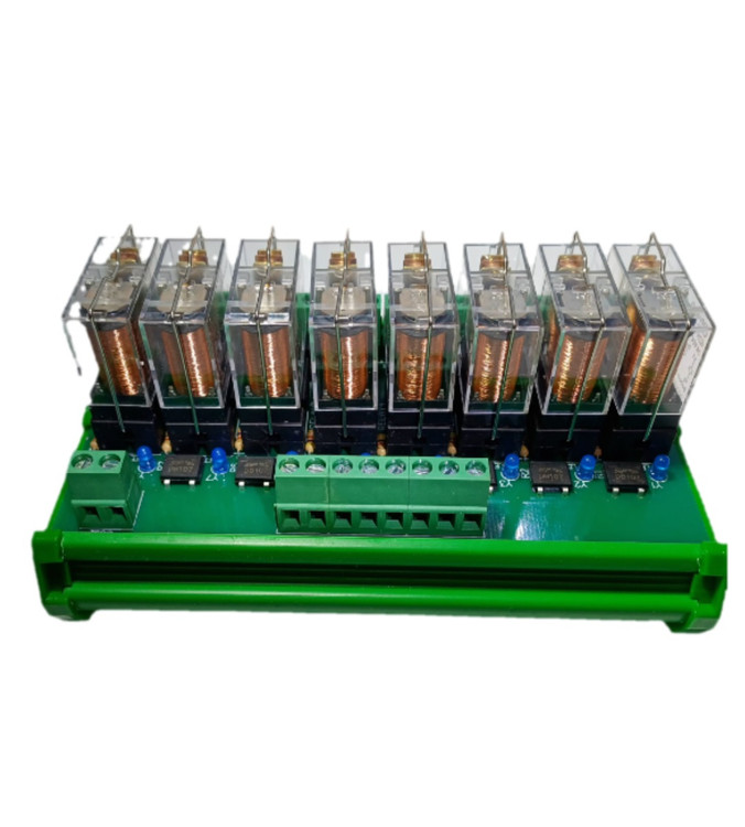 کارت رله برد ۸ تایی ۲۴ ولت امرون ۱۰ امپر